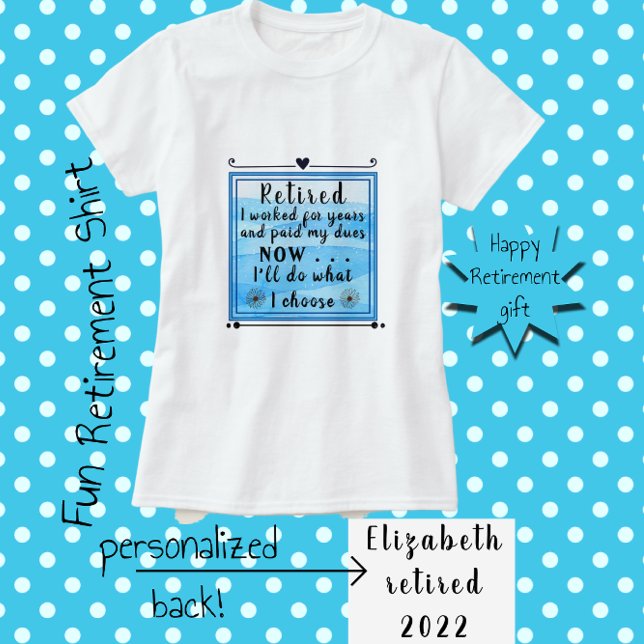 Ich bin Hübsche blaue Aquarellkunst müde T-Shirt (Von Creator hochgeladen)