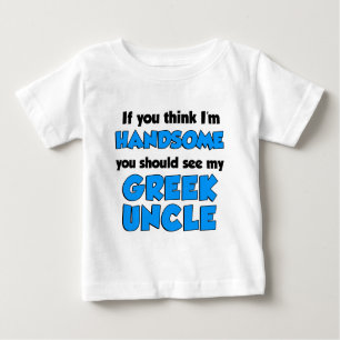 Ich bin hübscher griechischer Onkel Baby T-shirt