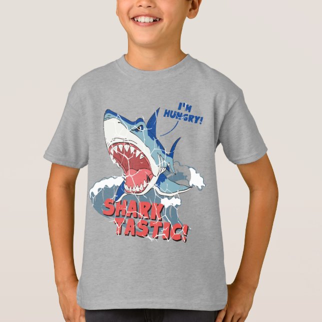 Ich bin Hunger Shark Tastic Baby T - Shirt (Vorderseite)