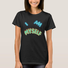 Ich bin ich – Fettdruck-Typografie-Statement-Desig T-Shirt