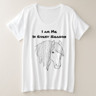Ich bin Ich in jeder Jahreszeit Große Größe T-Shirt