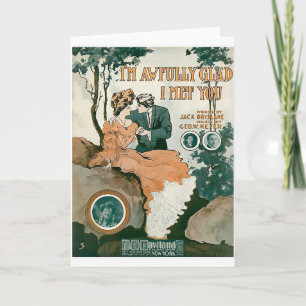 Ich bin ich traf Sie schreckliches frohes Karte