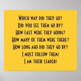 Ich bin ihr Anführer! Poster