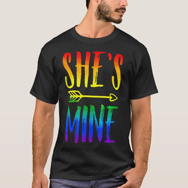 Ich bin ihr, dass sie meine Matching LGBT Pride Le T-Shirt (Vorderseite)