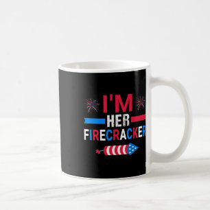 Ich bin ihr Firecracker am 4. Juli Matching Couple Kaffeetasse