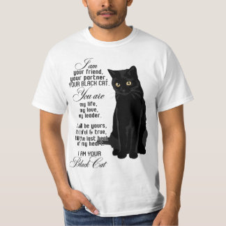 Ich bin Ihr Freund Ihr Partner Ihr Black Cat Sie A T-Shirt