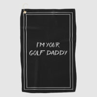Ich bin Ihr Golf-Vati-lustiges Schwarz-weißes