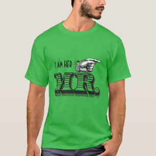 Ich bin ihr Herr Retro Zeigefinger T-Shirt