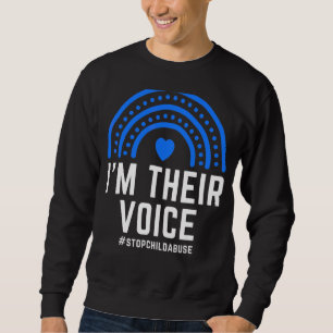 Ich bin ihr Monat der Bewusstseinsbildung für Kind Sweatshirt