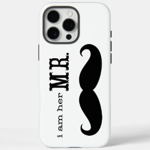 Ich bin ihr Mr. Mustache Grooms Geschenke iPhone 16 Pro Max Hülle