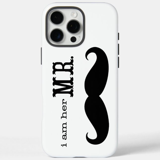 Ich bin ihr Mr. Mustache Grooms Geschenke Case-Mate iPhone Hülle (Rückseite)