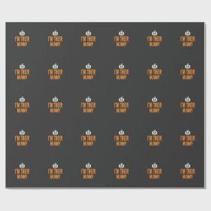 Ich bin ihr Mummy Halloween-Mummy-Design Geschenkpapier