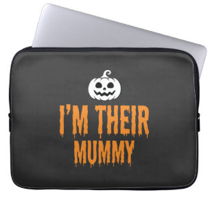 Ich bin ihr Mummy Halloween-Mummy-Design Laptopschutzhülle