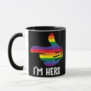 Ich bin ihr Rainbow Lesbian Couple Funny LGBT Prid Tasse