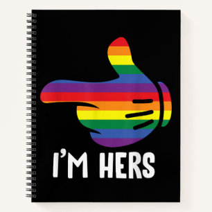 Ich bin ihr Regenbogen-Lesben-Paar Lustiger LGBT-S Notizbuch
