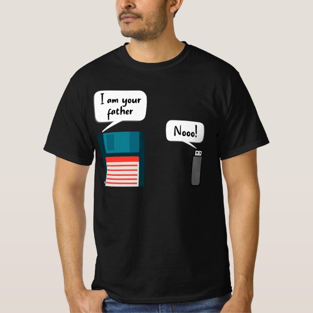 Ich bin Ihr Vater USB Diskette IT Computer Geek  T-Shirt (Vorderseite)
