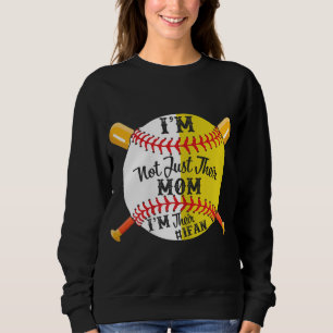 Ich bin ihre Nummer 1-Fan-Softball-Baseball-Mama Sweatshirt
