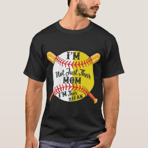 Ich bin ihre Nummer 1-Fan-Softball-Baseball-Mama T-Shirt