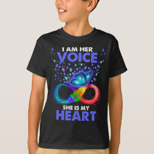 Ich bin ihre Stimme. Sie ist mein Herz Autismus Be T-Shirt