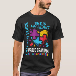 Ich bin ihre Stimme. Sie ist mein Herz Autismus Be T-Shirt