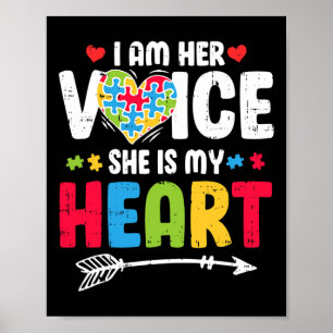 Ich bin ihre Stimme, sie ist mein Herz Puzzle Piec Poster