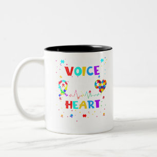 Ich bin ihre Stimme, sie ist meine hörte Autismus Zweifarbige Tasse