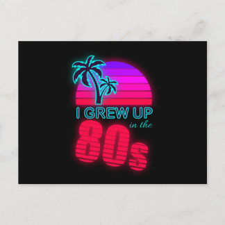 Ich bin im 80er 1980 im Vintagen 80er Lover 80er a Postkarte