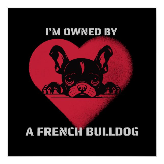 Ich bin im Besitz eines französischen Bulldoggen Poster (Vorderseite)