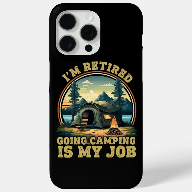 Ich bin im Camping im Ruhestand Case-Mate iPhone Hülle (Rückseite)