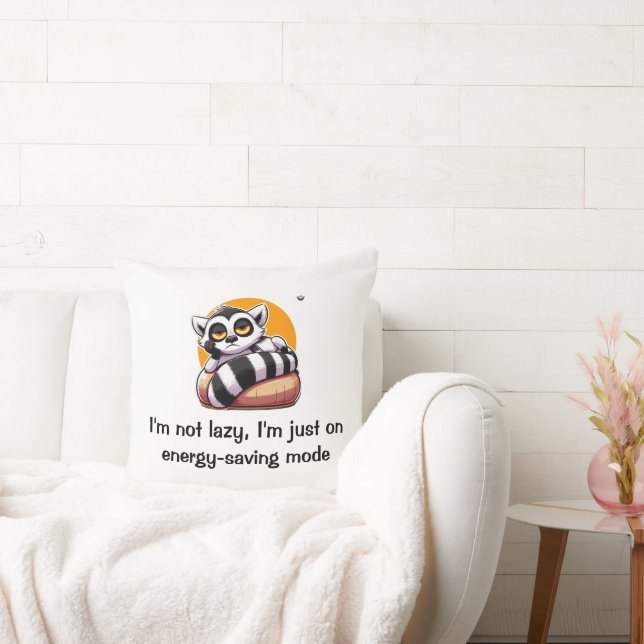 Ich bin im Energie rettend Modus Kissen (Liege)