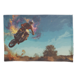 Ich bin im Feuer - Motocross-Fahrer Kissenbezug