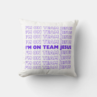Ich bin im Team Jesus Kissen