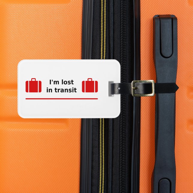 Ich bin im Transit Doppelkoffer Gepäckanhänger ver (Von Creator hochgeladen)