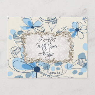 "Ich bin immer bei Ihnen" - Postkarte