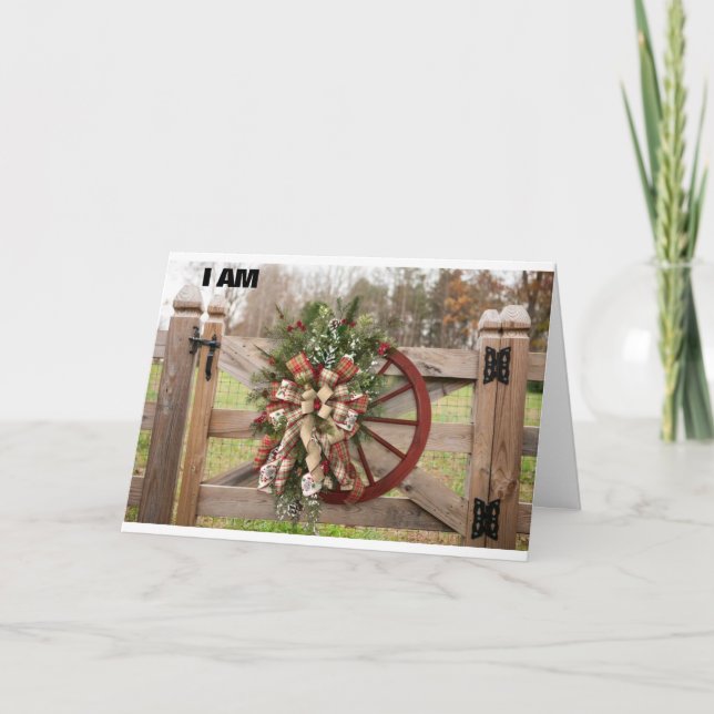 **ICH BIN IMMER HIER FÜR SIE** KARTE (Vorderseite)