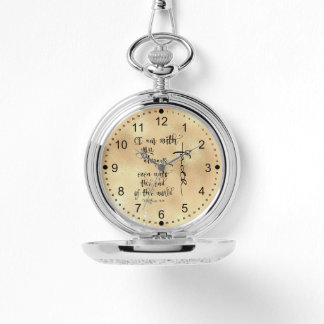 Ich bin immer mit dir in der Bibel Armbanduhr