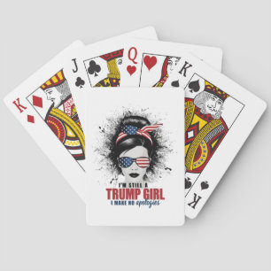 Ich bin immer noch ein Trump-Mädchen, das ich mich Spielkarten