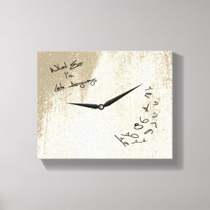 Ich bin immer zu spät, auf jeden Fall lustige Uhr Leinwanddruck