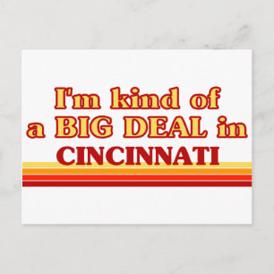 Ich bin in Cincinnati ein großes Geschäft Postkarte