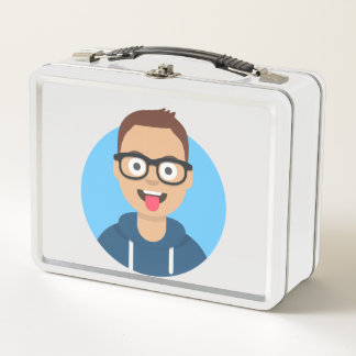 Ich bin in der Alunchbox Metall Brotdose