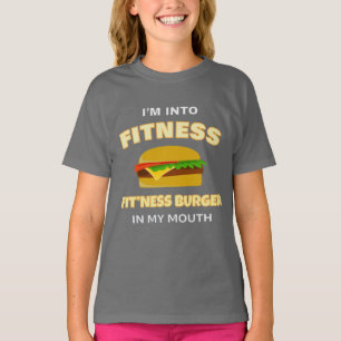 Ich bin in der Fitness, dass sich die Fit'ness in  T-Shirt