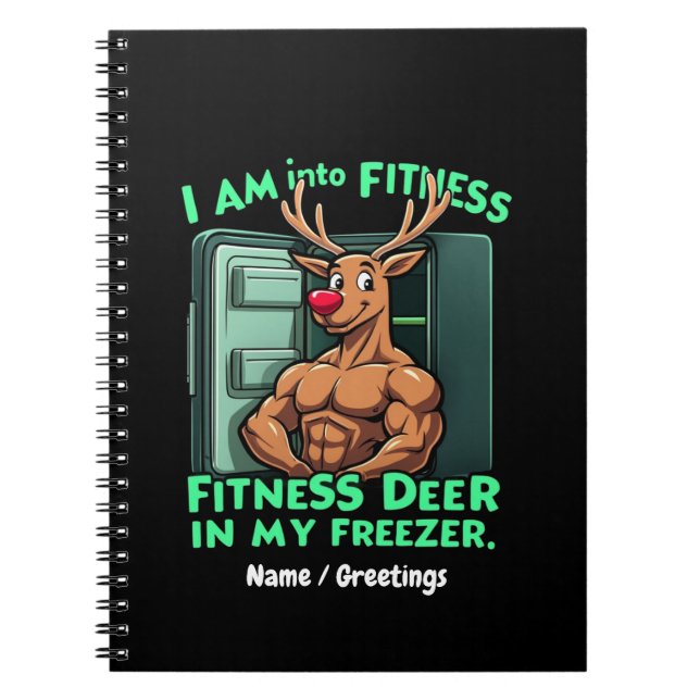 Ich bin in der Fitness, Fitness Deer in meinem Fre Notizblock (Vorderseite)