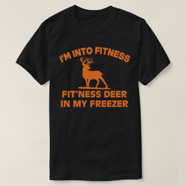 Ich bin in der Fitness Fitness Hirsch in meinem Ge T-Shirt (Design vorne)