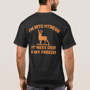 Ich bin in der Fitness Fitness Hirsch in meinem Ge T-Shirt