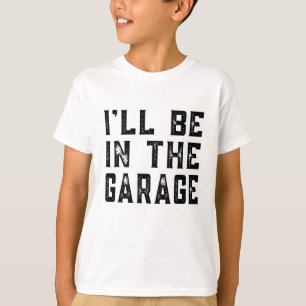 Ich bin in der Garage Mechanic Federn D T-Shirt