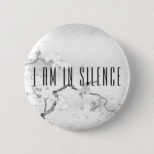 Ich bin in der Stille Meditation Button für Retrea