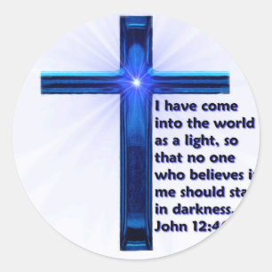 Ich bin in die Welt gekommen Runder Aufkleber