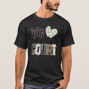 Ich bin in diesem Court Volleyball Player Xmas Tea T-Shirt