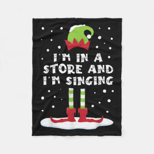 Ich bin in einem Geschäft und singe Elf Matching F Fleecedecke