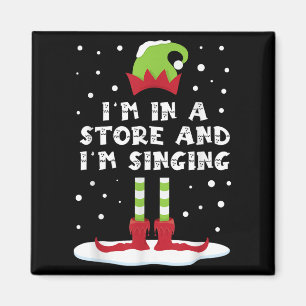 Ich bin in einem Geschäft und singe Elf Matching F Magnet